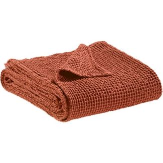 Maia recycled plaid Sienne 140 X 200