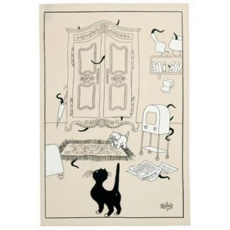 Dubout Cache-Cache tea towel 48 X 72 Set of 3