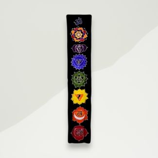 Eclectic Banner Black Chakra Viscose 183x34