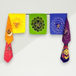 Eclectic Banner Multicolor Chakra Viscose 170x31