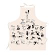 Apron Abecedaire Dubout Ecru 72 X 85