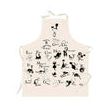 Apron Abecedaire Dubout Ecru 72 X 85