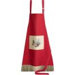 Apron Chats Coeur Rouge 72 X 85