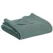 Bed Cover Stonewashed Maia Vert De Gris 180 X 260