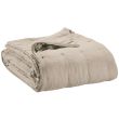 Bed Cover Stonewashed Zeff Naturel 240 X 260