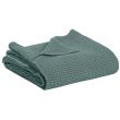Bed Cover Recycled Maia Vert De Gris 180 X 260