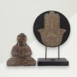Eclectic Buddha Figurine Brown Buddha