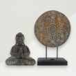 Eclectic Buddha Figurine Brown Buddha