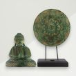 Eclectic Buddha Figurine Green Buddha