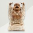 Eclectic Buddha Figurine Beige Buddha Wood 40x11