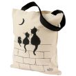 Dubout 3 cat bag ecru 40 X 35