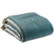 Eiderdown W/Tassels Elise Vert De Gris 80 X 180