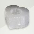 Eclectic Selenite Candle Holder White Heart Selenite 9x7