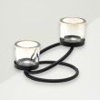 Industrial Votive Candle Holder Black Iron