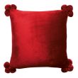 Cushion Tender Pompoms Rubis 45 X 45