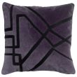 Cushion Fara W/Emb Raisin 45 X 45 Set of 2
