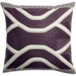 Cushion Johan W/Emb Raisin 45 X 45
