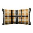 Eden embroidered cushion Ocre 30 X 50