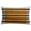 Eden embroidered cushion Ocre 40 X 65