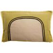 Laly bicolour cushion Gold 40 X 65