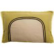 Laly bicolour cushion Gold 40 X 65