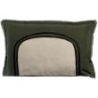 Cushion Laly bicolore Olive 40 X 65