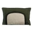 Cushion Laly bicolore Olive 40 X 65