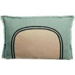 Laly bicolour cushion Opaline 40 X 65