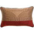 Cushion Etna Embroidered Sienne 30 X 50