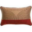 Cushion Etna Embroidered Sienne 30 X 50