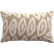 Cushion Leya Embroidered Neige 30 X 50
