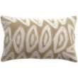 Cushion Leya Embroidered Neige 30 X 50