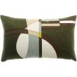 Cushion Nael Embroidered Olive 30 X 50