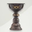 Traditional Goblet Brown Moon Copper Finish 8x12