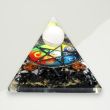 Eclectic Orgonite Pyramid Black Symbols Resin