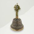 Eclectic Decor Bell Yellow Brass 7.5x12