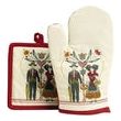 Lot gant/manique Boem Beige 18 x 28 Set of 2