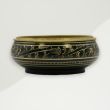 Eclectic Charcoal Incense Jar Black Brass 3x7.6
