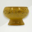 Eclectic Charcoal Incense Jar Yellow Brass 5x7.4