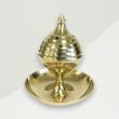 Traditional Incense Burner Yellow Brass 7.5x7