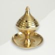 Traditional Incense Burner Yellow Brass 6x6.4