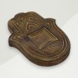 Eclectic Insense Plate Brown Hand Concrete 14x6.4