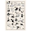 Kitchen Towel Abecedaire Dubout Ecru 48 X 72 Set of 3