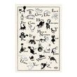 Kitchen Towel Abecedaire Dubout Ecru 48 X 72 Set of 3