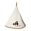 Round K-Towel 3 Chats Dubout Ivoire Diameter 60 Set of 6