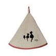 Round K-Towel 3 Chats Dubout Ficelle Diameter 60 Set of 6