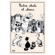 Kitchen Towel Chats Chien Dubout Ecru 48 X 72 Set of 3