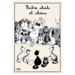 Kitchen Towel Chats Chien Dubout Ecru 48 X 72 Set of 3