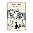 Kitchen Towel Chats Chien Dubout Ecru 48 X 72 Set of 3