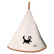 Round K-Towel W/Emb Balade Chats Dubout Ivoire Diameter 60 Set of 6